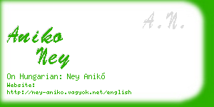 aniko ney business card